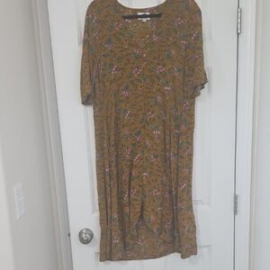 Floral Mustard Dress